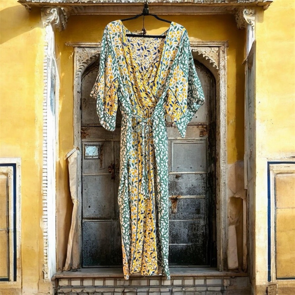 Boho Indie Cottagecore Romantic Floral Democracy Jumpsuit, Pks XL Festival Ready
